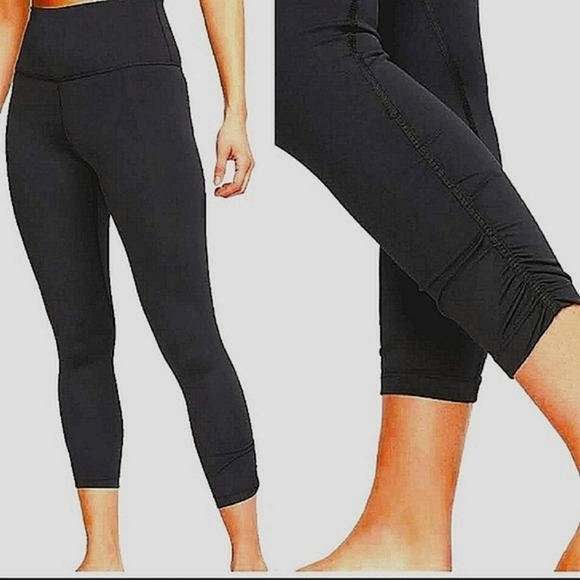 Nike Yoga Rouched HR 3/4 length Tights - Picture 2 of 10